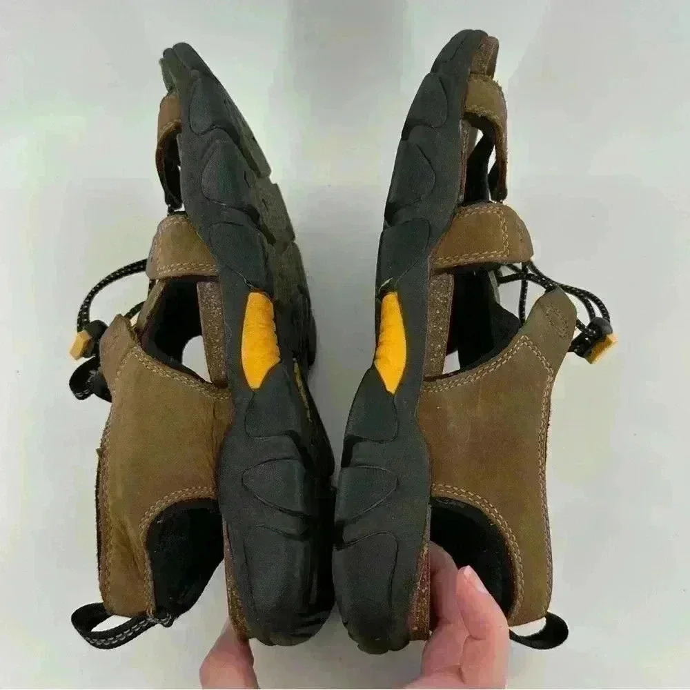 Keen mens sandals 9.5 40 brown nubuck leather outdoors walking gorpcore hiking - Picture 6 of 12